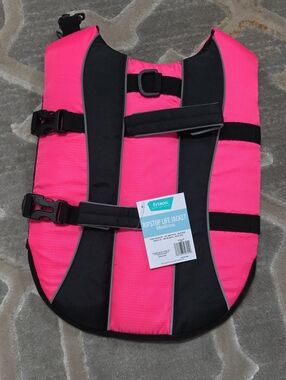 Frisco Pink Ripstop Dog Life Jacket - Medium